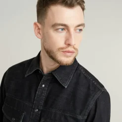 G-star Raw Hemden*Dakota slim shirt ls worn in nighttime sky