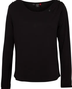 Ragwear Shirts*Damen Langarmshirt Schwarz