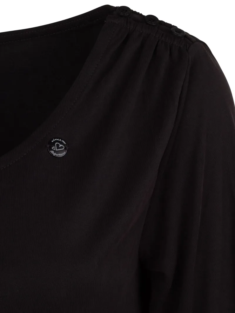 Ragwear Shirts*Damen Langarmshirt Schwarz