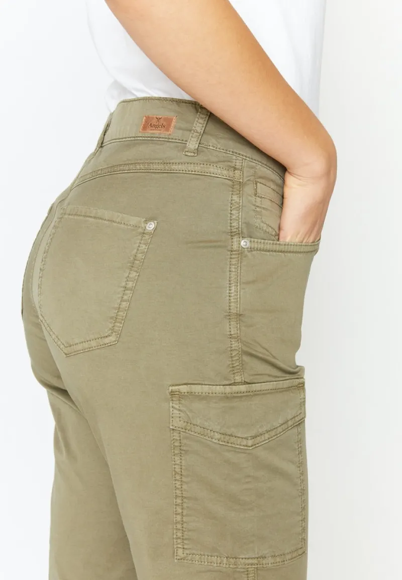 Angels Hosen*Darleen Crop Cargo light khaki