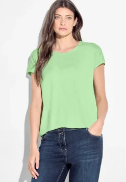 Cecil Shirts*Dekoratives T-Shirt matcha lime