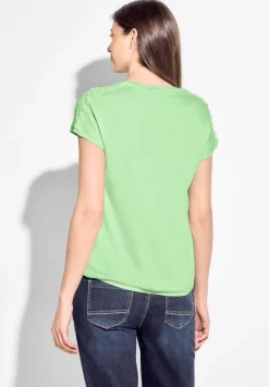 Cecil Shirts*Dekoratives T-Shirt matcha lime