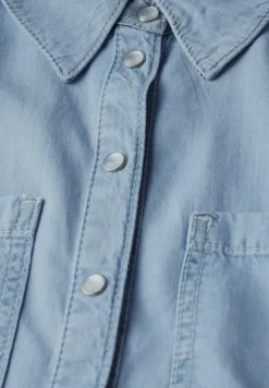 Street One Blusen*Denim Lyocell Hemdbluse light blue soft wash