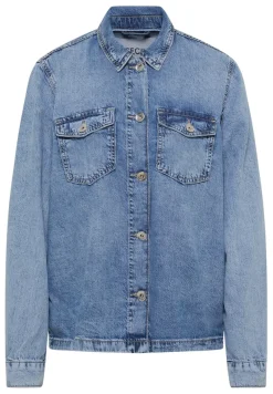 Cecil Blusen*Denim Overshirt authentic used wash