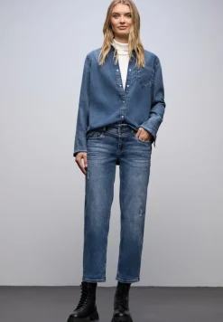 Street One Jeans*Destroyed Look Jeans mid blue authentic washed