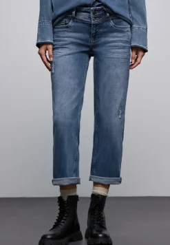 Street One Jeans*Destroyed Look Jeans mid blue authentic washed
