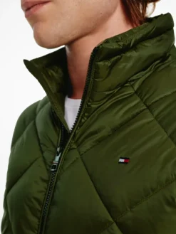 Tommy Hilfiger Jacken|Big Boys*DIAMOND QUILTED HOODED JACKET olivewood