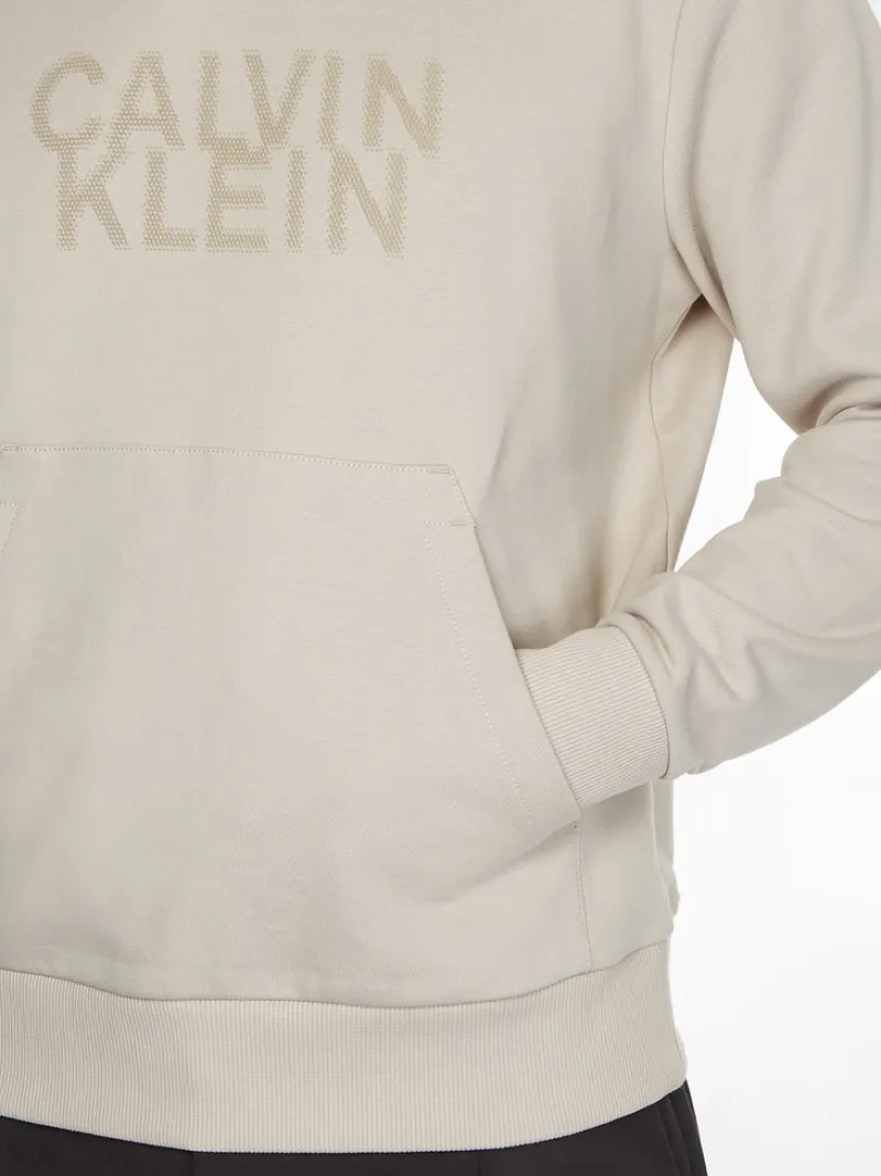 Calvin Klein Pullover & Sweatshirts*DISTORTED LOGO HOODIE stony beige