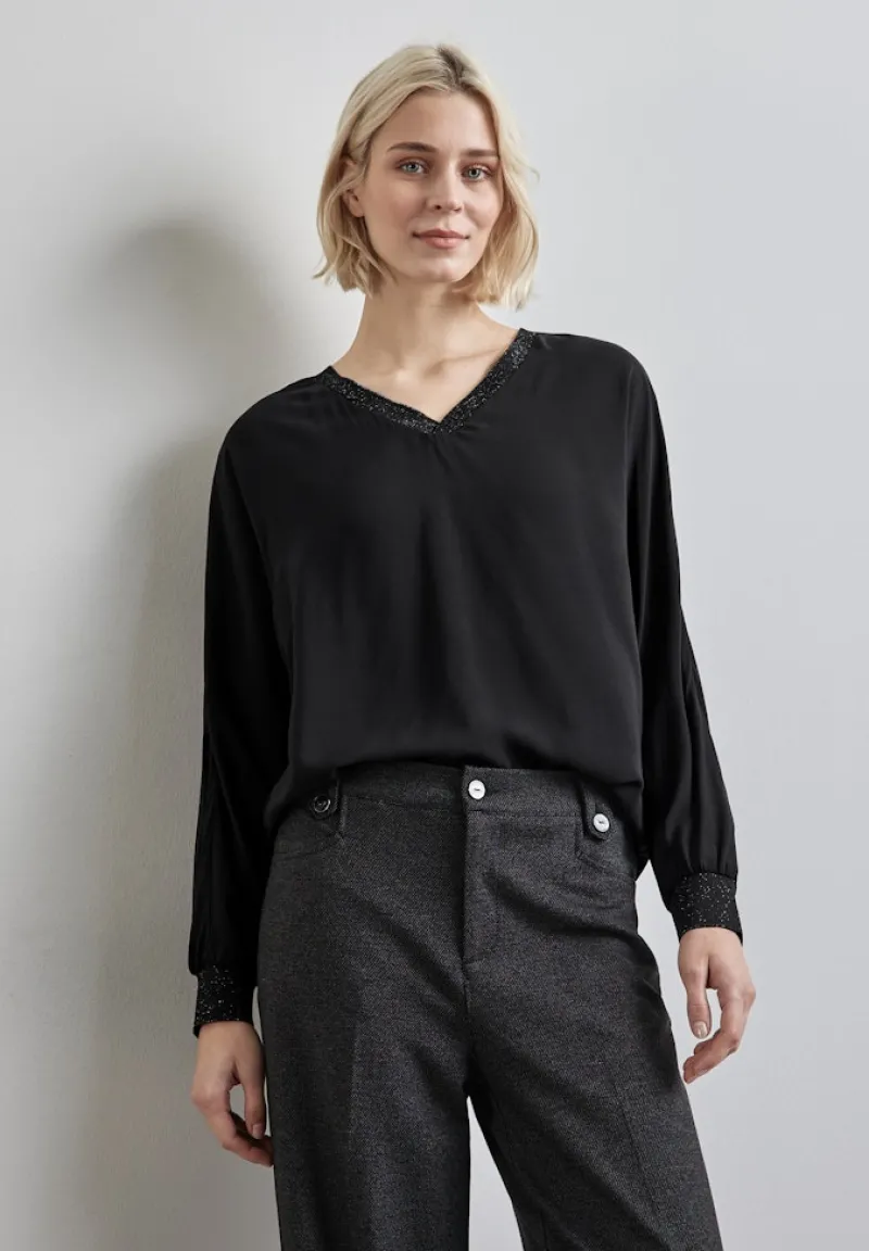 Street One Blusen*Dolman Bluse Black
