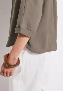 Street One Blusen*Dolman Hemdbluse dark tumbled beige
