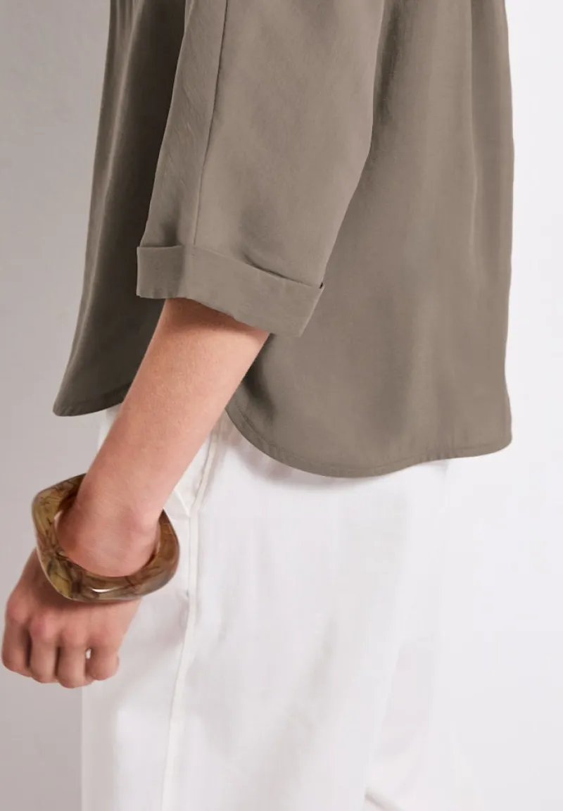 Street One Blusen*Dolman Hemdbluse dark tumbled beige