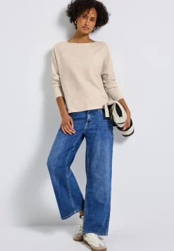 Street One Pullover & Sweatshirts*Dolman Pullover tusk cream mel.