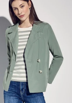 Street One Jacken*Doppelreihiger Trenchcoat mint green