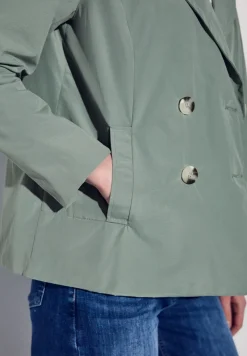 Street One Jacken*Doppelreihiger Trenchcoat mint green