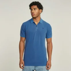 G-star Raw Shirts*Dunda overdyed slim polo ss pilot gd
