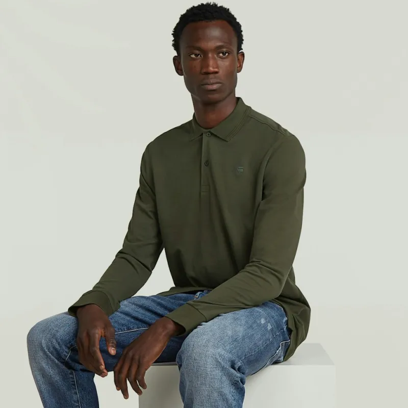 G-star Raw Shirts*Dunda slim polo ls Asfalt