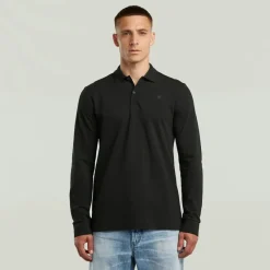 G-star Raw Shirts*Dunda slim polo ls dk black