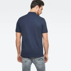 G-star Raw Shirts*Dunda slim polo ss sartho blue