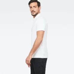 G-star Raw Shirts*Dunda slim polo ss white