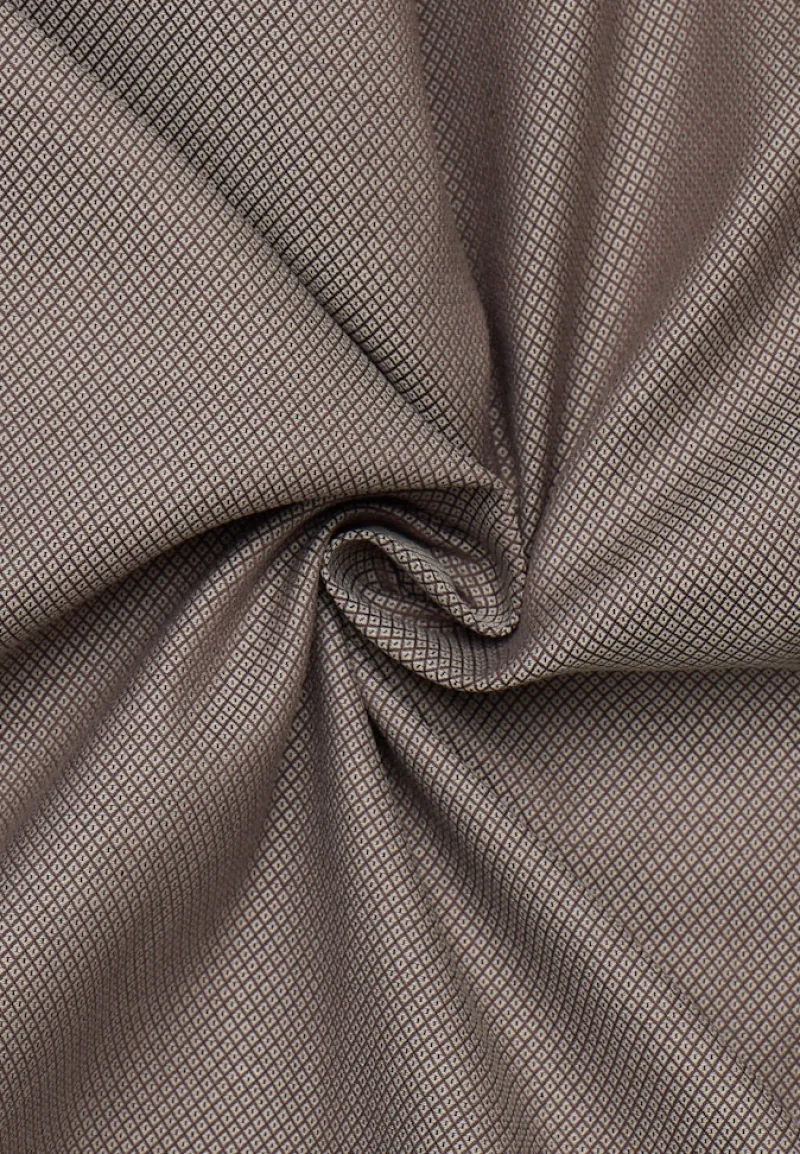 ETERNA Hemden|Big Boys*Dynamic Cotton Dobbydesign Langarm dunkelbraun