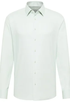 ETERNA Hemden|Big Boys*Dynamic Cotton Dobbydesign Langarm pistazie