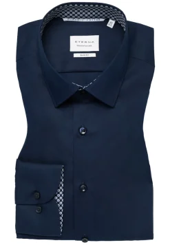 ETERNA Hemden|Big Boys*Dynamic Cotton Popeline Langarm navy