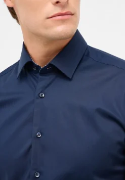 ETERNA Hemden|Big Boys*Dynamic Cotton Popeline Langarm navy