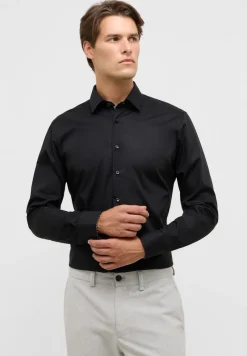 ETERNA Hemden|Big Boys*Dynamic Cotton Popeline Langarm Schwarz