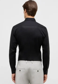 ETERNA Hemden|Big Boys*Dynamic Cotton Popeline Langarm Schwarz