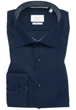 ETERNA Hemden|Big Boys*Dynamic Cotton Popeline Langarm navy