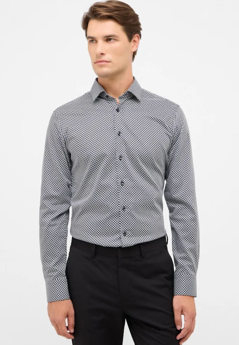 ETERNA Hemden|Big Boys*Dynamic Cotton Twill Langarm anthrazit