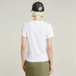 G-star Raw Shirts*Embro g-script logo r t wmn white