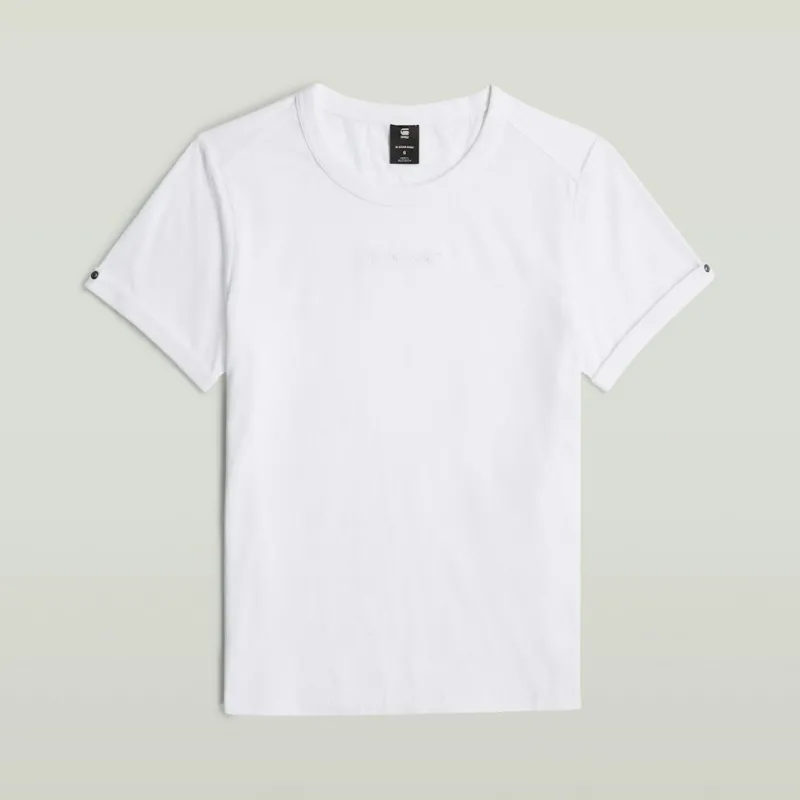 G-star Raw Shirts*Embro g-script logo r t wmn white