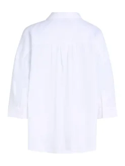 Tommy Hilfiger Blusen*ESS LINEN LOOSE 3-4 SLEEVE SHIRT th optic white