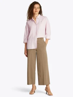 Tommy Hilfiger Blusen*ESS LINEN LOOSE 3-4 SLEEVE SHIRT foggy pink stp