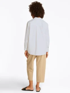 Tommy Hilfiger Blusen*ESS POPLIN EASY FIT SHIRT th optic white