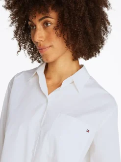 Tommy Hilfiger Blusen*ESS POPLIN EASY FIT SHIRT th optic white