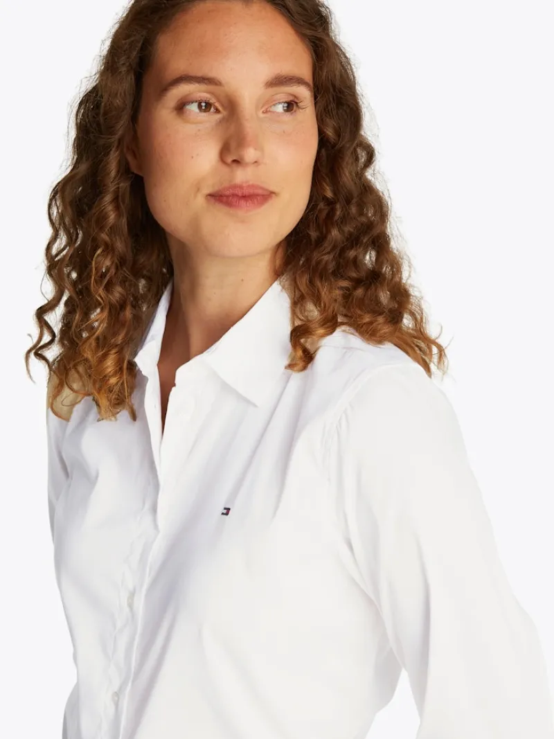 Tommy Hilfiger Blusen*ESS POPLIN REGULAR SHIRT th optic white