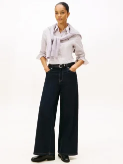 Tommy Hilfiger Blusen*ESS POPLIN REGULAR SHIRT hugh stp- lavendar ash