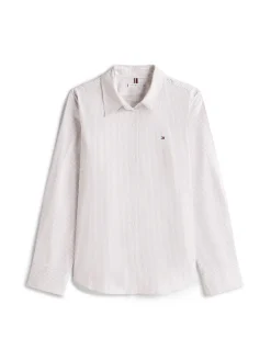 Tommy Hilfiger Blusen*ESS POPLIN REGULAR SHIRT hugh stp- lavendar ash