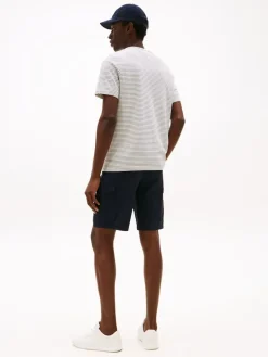 Tommy Hilfiger Shirts|Big Boys*ESS SEASONAL REG FIT SOLID TEE ivory petal-preppy navy