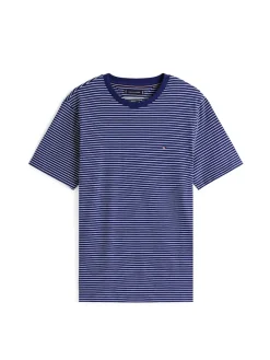 Tommy Hilfiger Shirts|Big Boys*ESS SEASONAL REG FIT SOLID TEE preppy navy-ivory petal