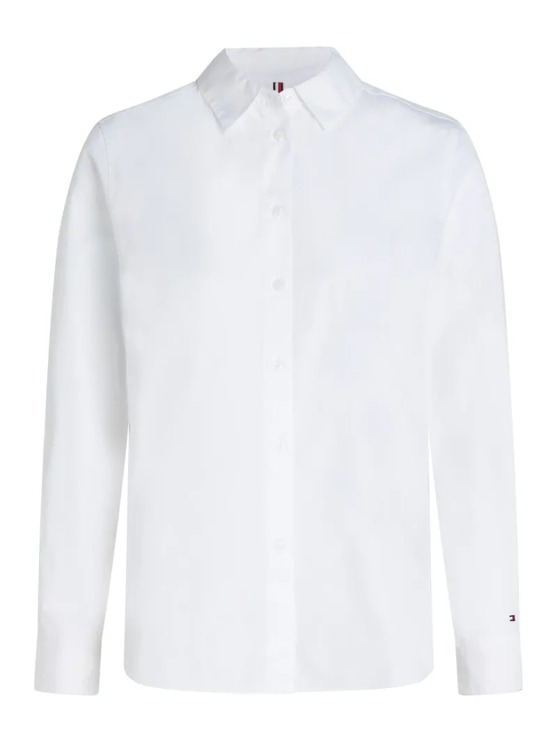 Tommy Hilfiger Blusen*ESSENTIAL COTTON REGULAR SHIRT th optic white