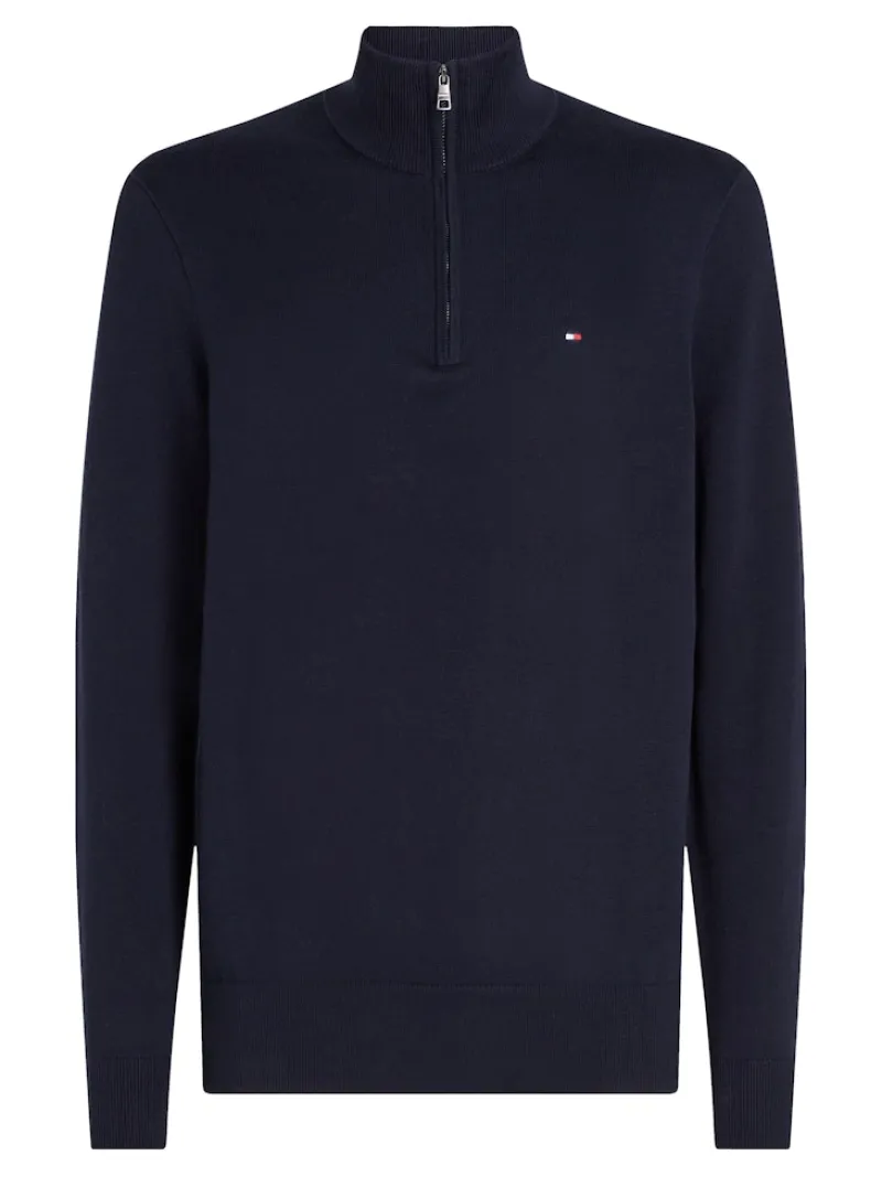 Tommy Hilfiger Pullover & Sweatshirts|Big Boys*ESSENTIAL COTTON ZIP MOCK desert sky