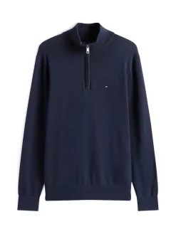 Tommy Hilfiger Pullover & Sweatshirts|Big Boys*ESSENTIAL COTTON ZIP MOCK desert sky