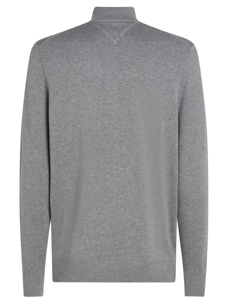 Tommy Hilfiger Pullover & Sweatshirts|Big Boys*ESSENTIAL COTTON ZIP MOCK medium grey heather