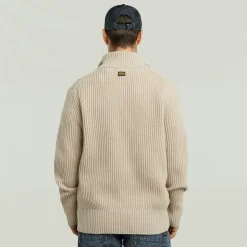 G-star Raw Pullover & Sweatshirts*Essential half zip knit dk brick