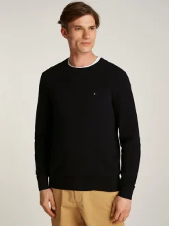 Tommy Hilfiger Pullover & Sweatshirts|Big Boys*ESSENTIAL STRUCTURE CREW NECK Black
