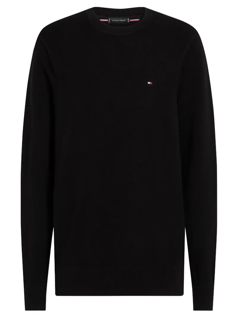 Tommy Hilfiger Pullover & Sweatshirts|Big Boys*ESSENTIAL STRUCTURE CREW NECK Black
