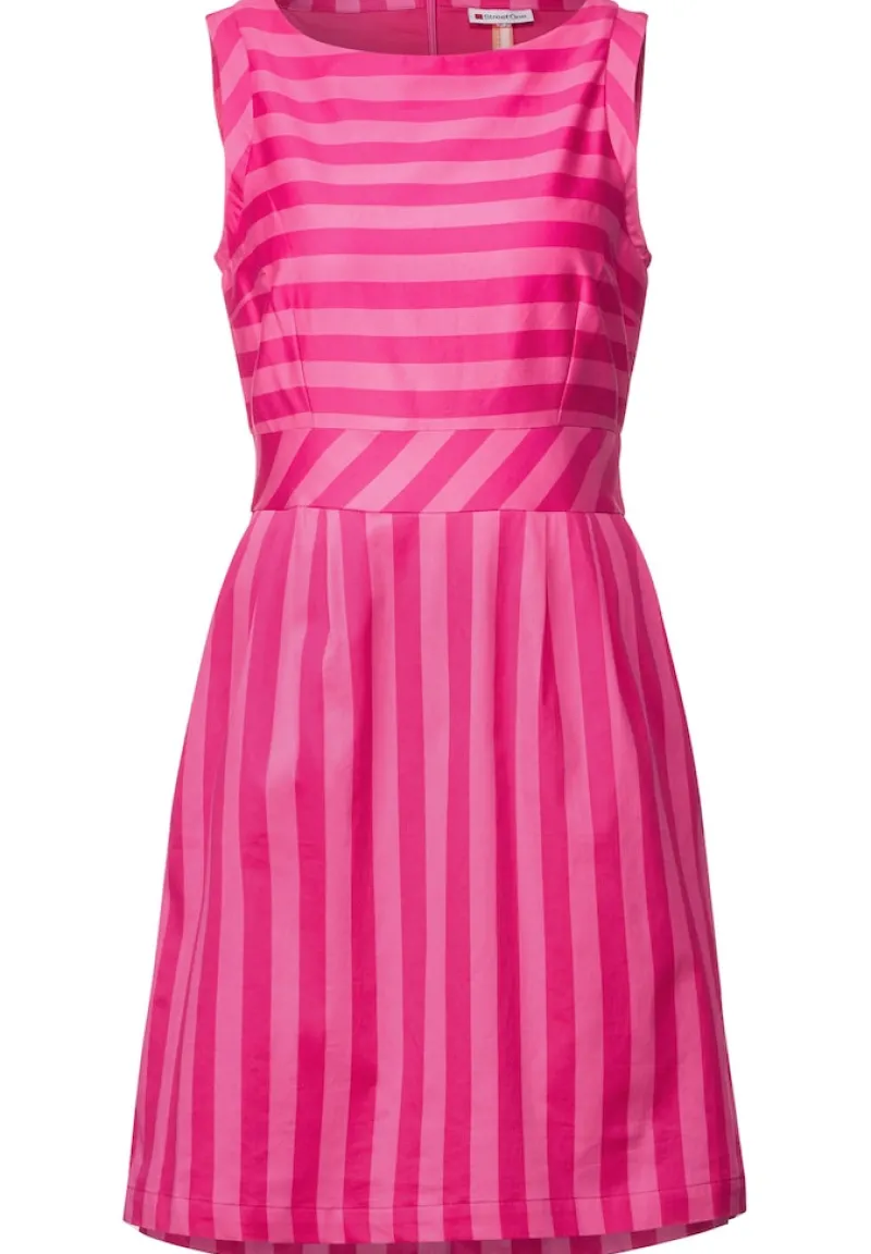 Street One Kleider*Etuikleid mit Streifenmuster nu pink